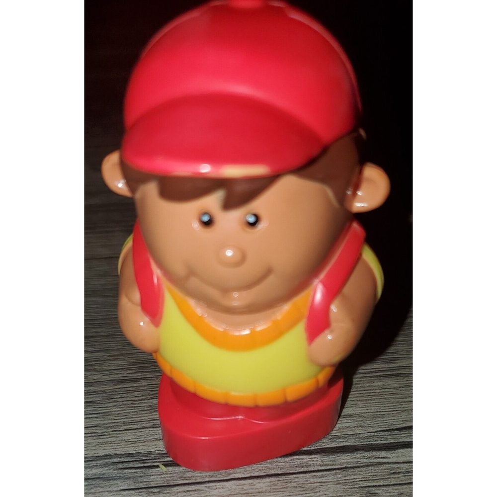 2003 African American Boy With Red Hat/Yellow Orange Shirt Triangle Toy